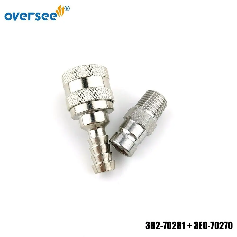3B2-70281 Fuel Connector and Tank Plug 3E0-70270 For Tohatsu Nissan Suzuki Outboard Engine