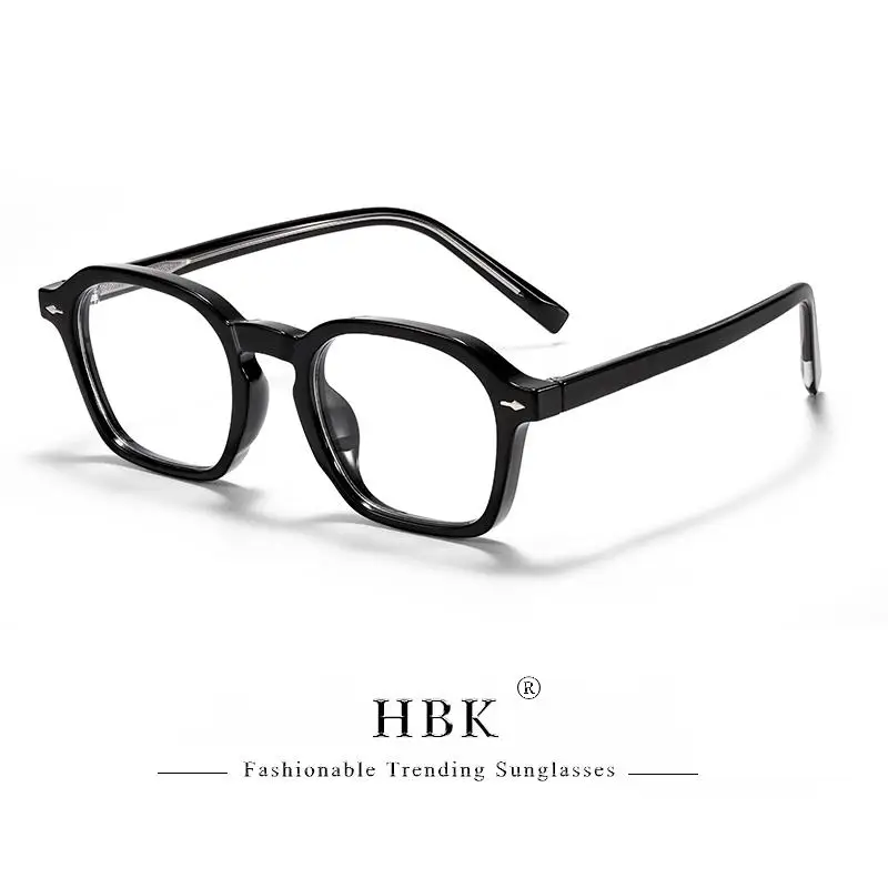 HBK Quadratische Herren-Brillenfassung Retro Hochwertige Marken-Brillen Damen Anti-Blaulicht Dekorative Brillen – Detail 12