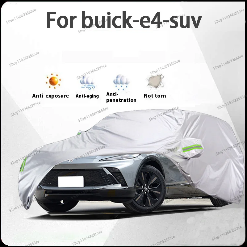 

For Buick E4 Fit Car Cover - Waterproof, Dustproof, Sunshade (UV), Snowproof | Silve Full Cover with All-Day Protection