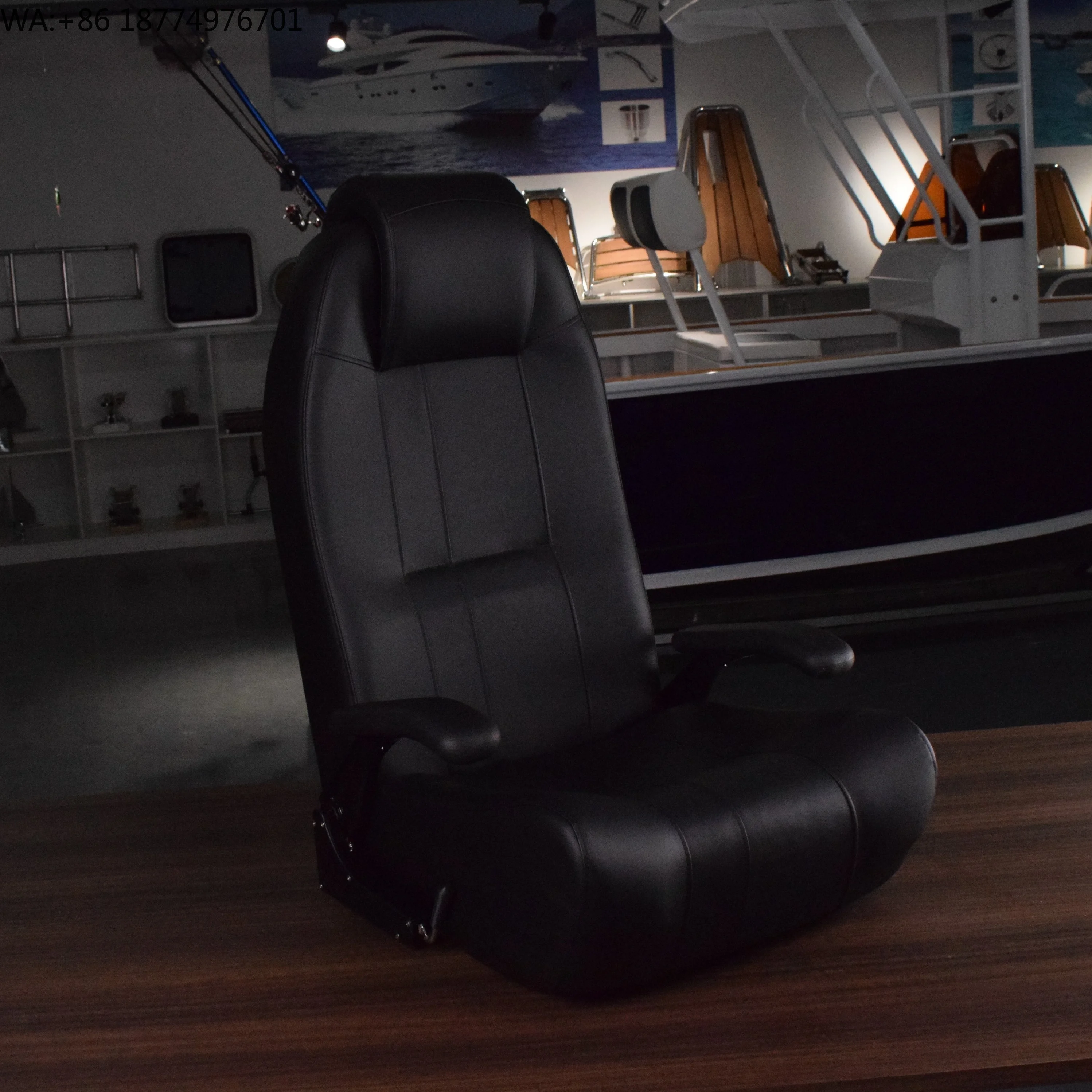 Hot Sale Luxury Captain Chair Helm High Back Marine Boat Seat Manufacturer