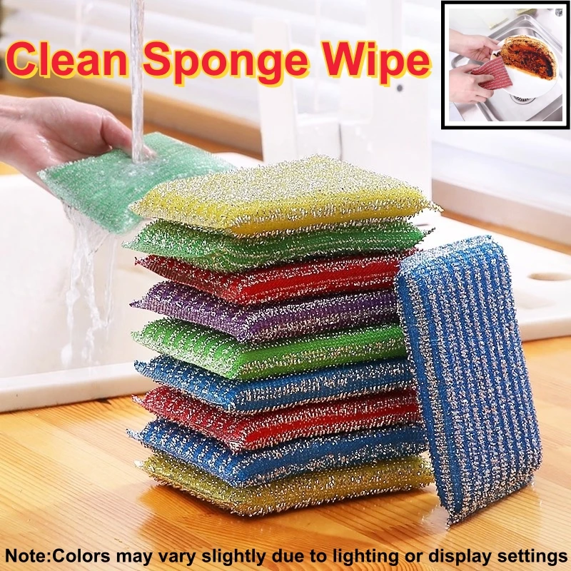 

Kitchen Cleaning Sponge Multi-Functional Sponge Brush Set Scratch-free Cleaning Sponge Wipe for Efficient Home Cleaning Tools