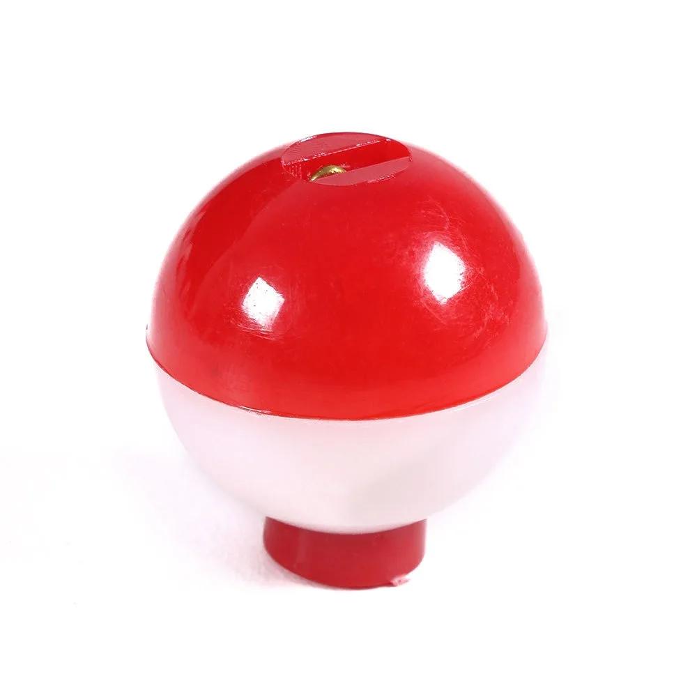 

Hard Plastic Fishing Float Ball Red White Round Buoy Mini Fishing Bobber Floats Set Snap-On Float Ball Fishing Floating Tool