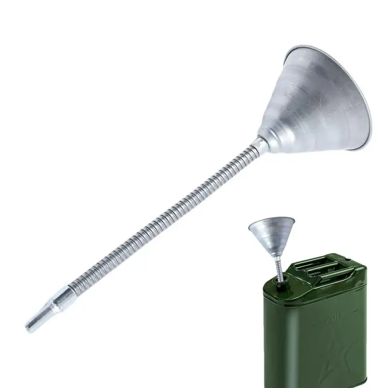 

1pcs Metal Funnel Flexible for Car and Motorcycle Emergency Refueling ar Oil Petrol Filling Flexible Hose Pipe Metal Funnel