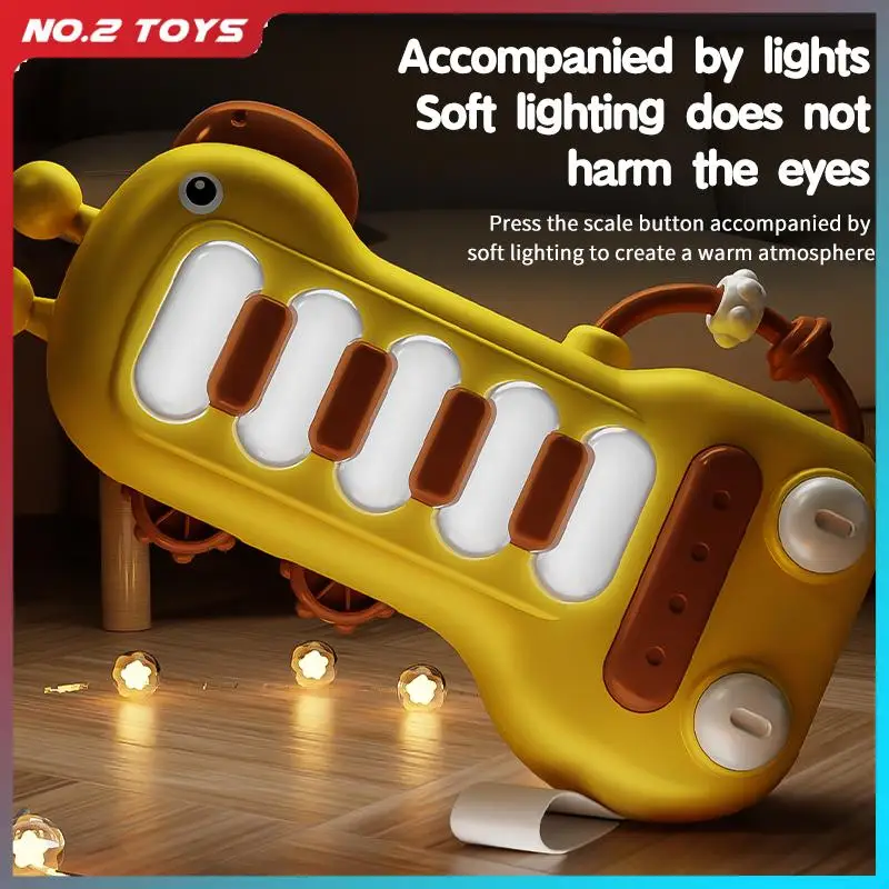 

Baby Finger Piano Soft Light Multifunction Deer Musical Piano Children's Toys Color Cognition Early Learning Toy Birthday Gift