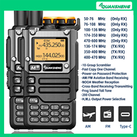 Quansheng UV-k5(8) 2PC Walkie Talkie 5W Air Band Radio Charge UHF VHF DTMF FM Scrambler NOAA Wireless Frequency Two Way CB Radio