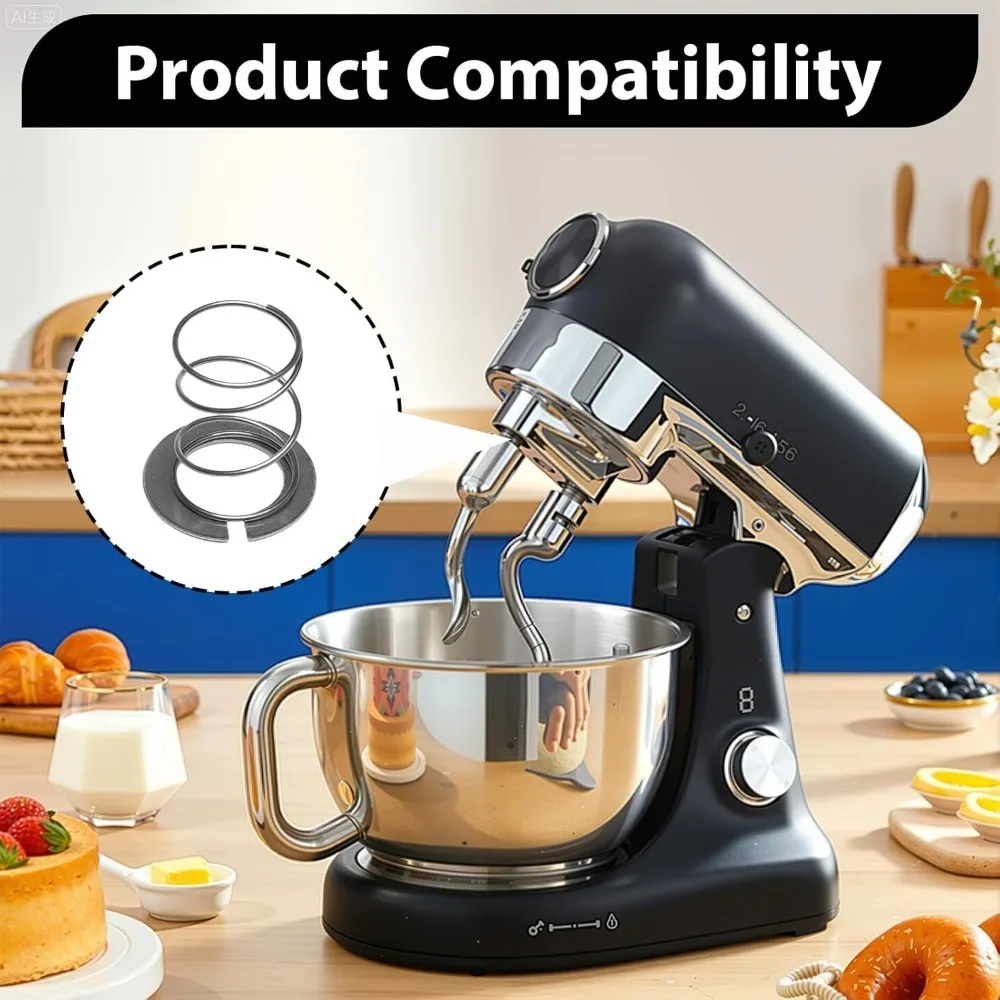 

1 Pc Spring and Washer Kit For KitchenAid Mixer 3.5-7 Quarts 304 Stainless Steel Parts Quick Install Upgrade Stand