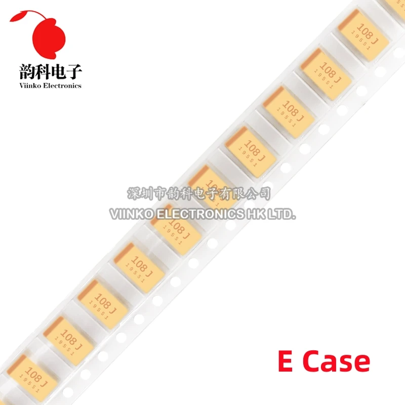 10 sztuk typ E 7343-43 100UF 1000UF SMD kondensator tantalowy 6V 25V 107 108