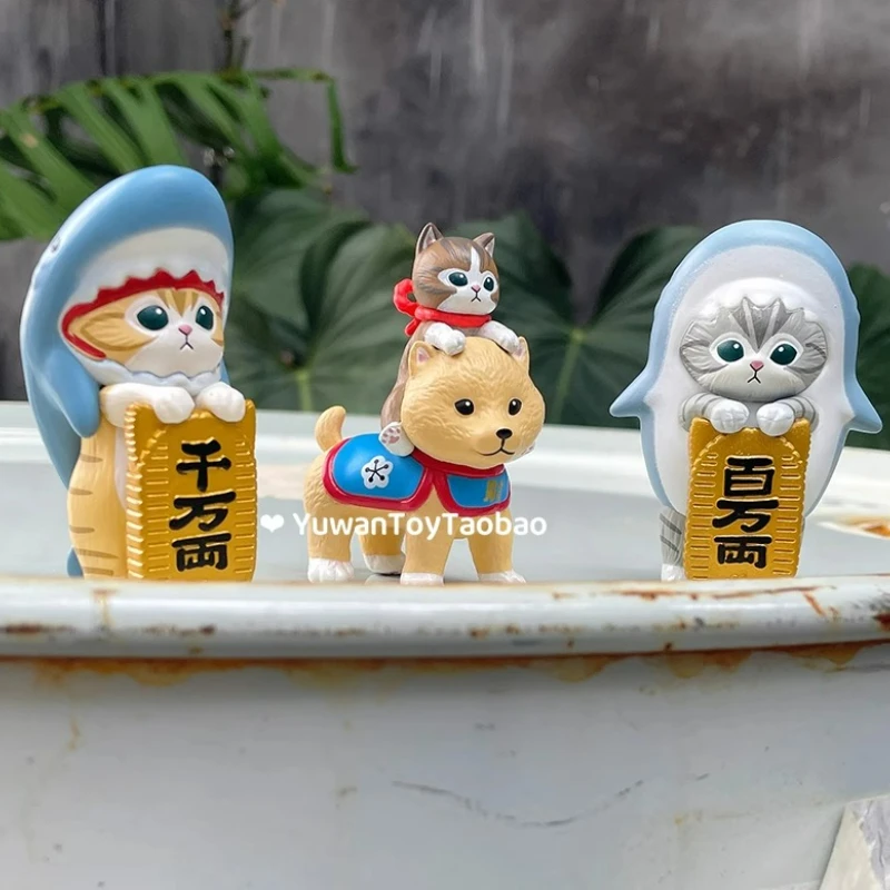 

Mofusands Lucky Cats слепая коробка игрушки милые кавайные животные серии фигурку куклы модель игрушки коллекционные украшения подарки для детей