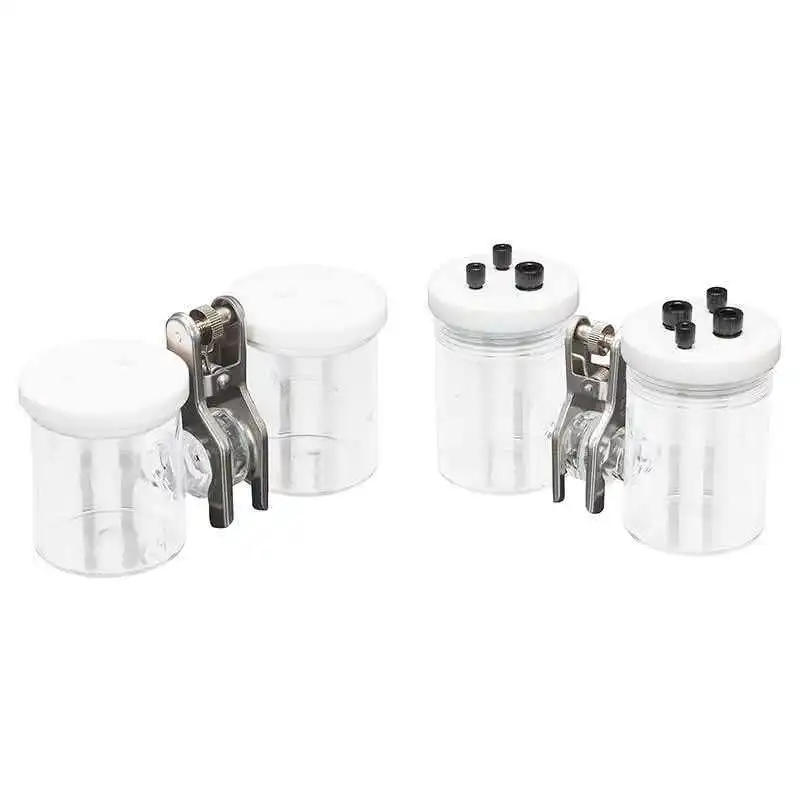 

H-type replaceable ion membrane electrolytic cell H-type electrolytic cell H-type replaceable membrane sealed electrolytic cell