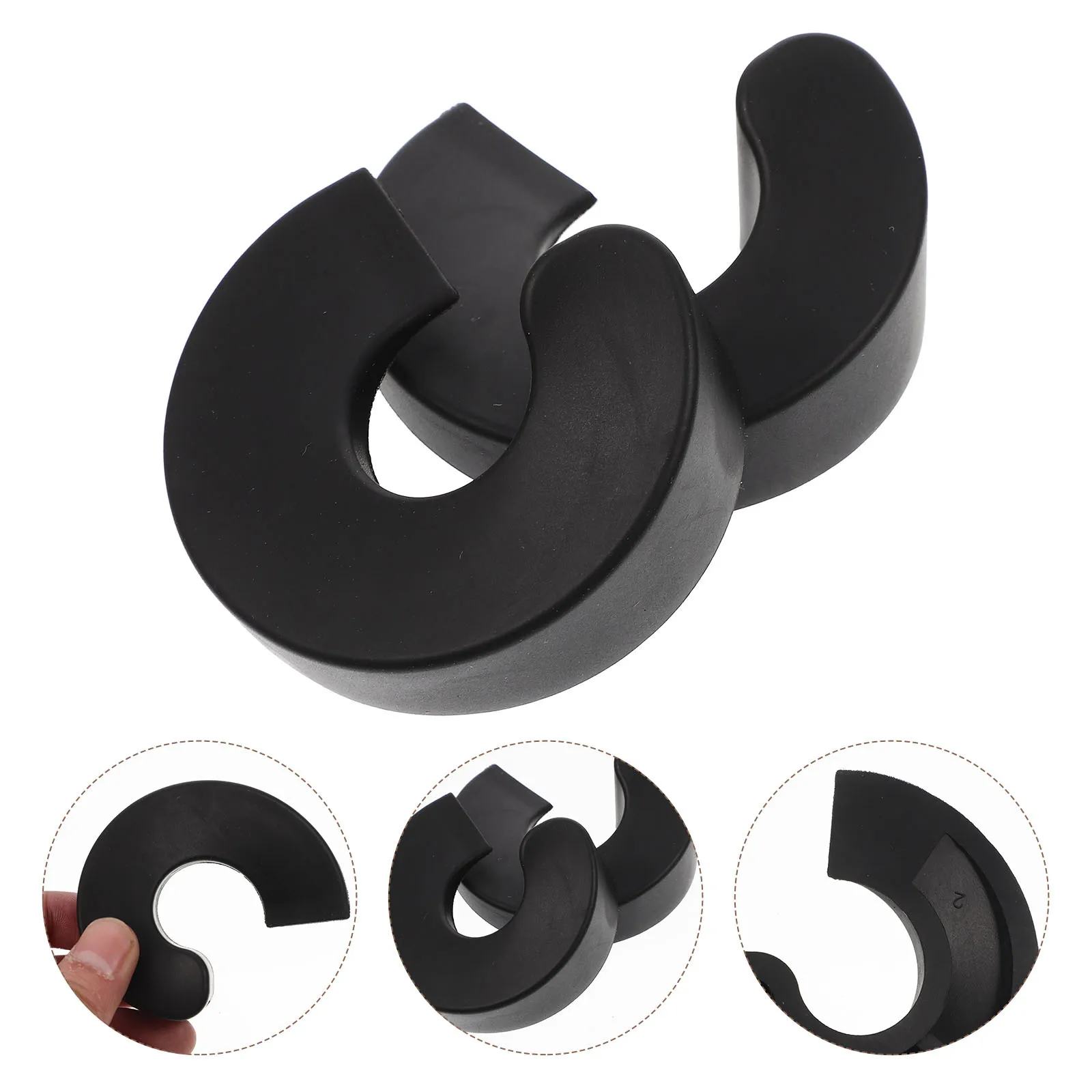 

2pcs Stopper Wedge Half-Circle Silent Stop For Bottom Of Door Nonslip Heavy Duty Kids Safety Bedroom Living Room Mute Door