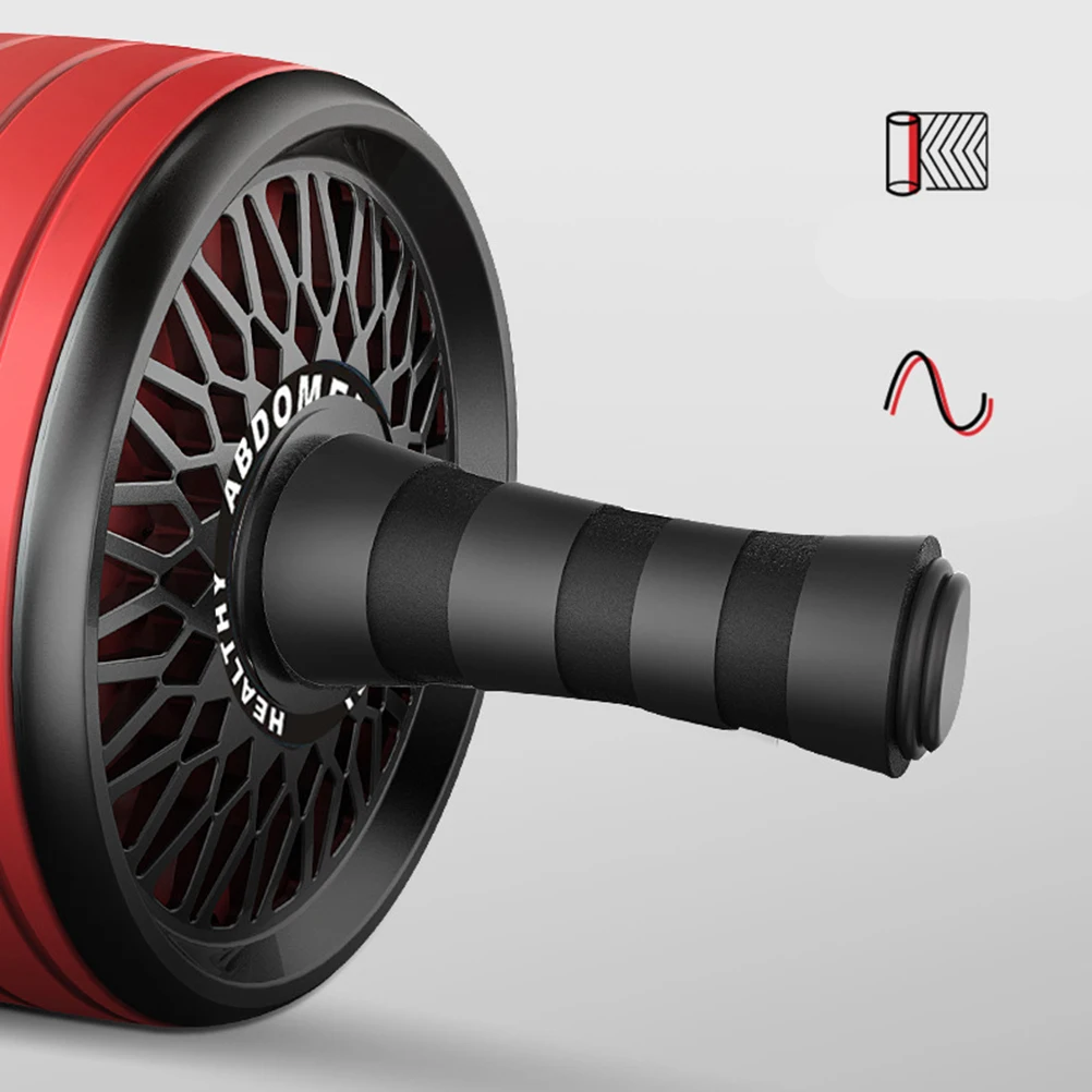 

Fitness Wheel Durable Lightweight Non Slip Handles Abdominal Muscle Builder Home Gym Equipment Burn Calories Exercise Device