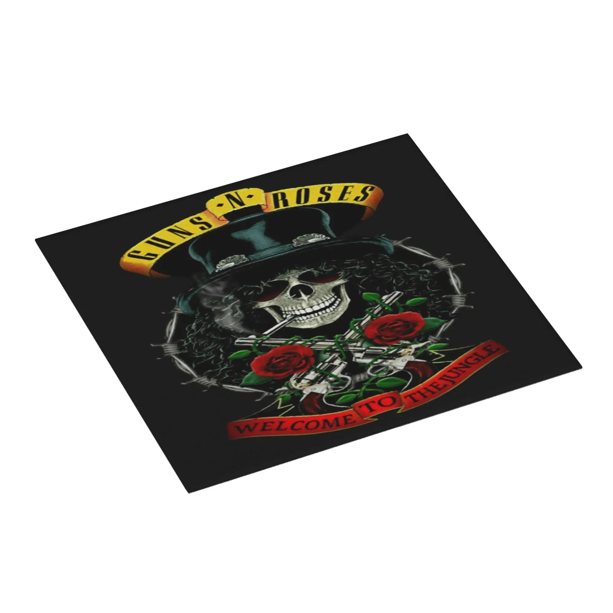 Guns N Rose Logo Steampunk Music Print Non‑Slip Waterproof Absorbent Barware Tableware Oil Proof Reusable Drying Mat For Kitchen