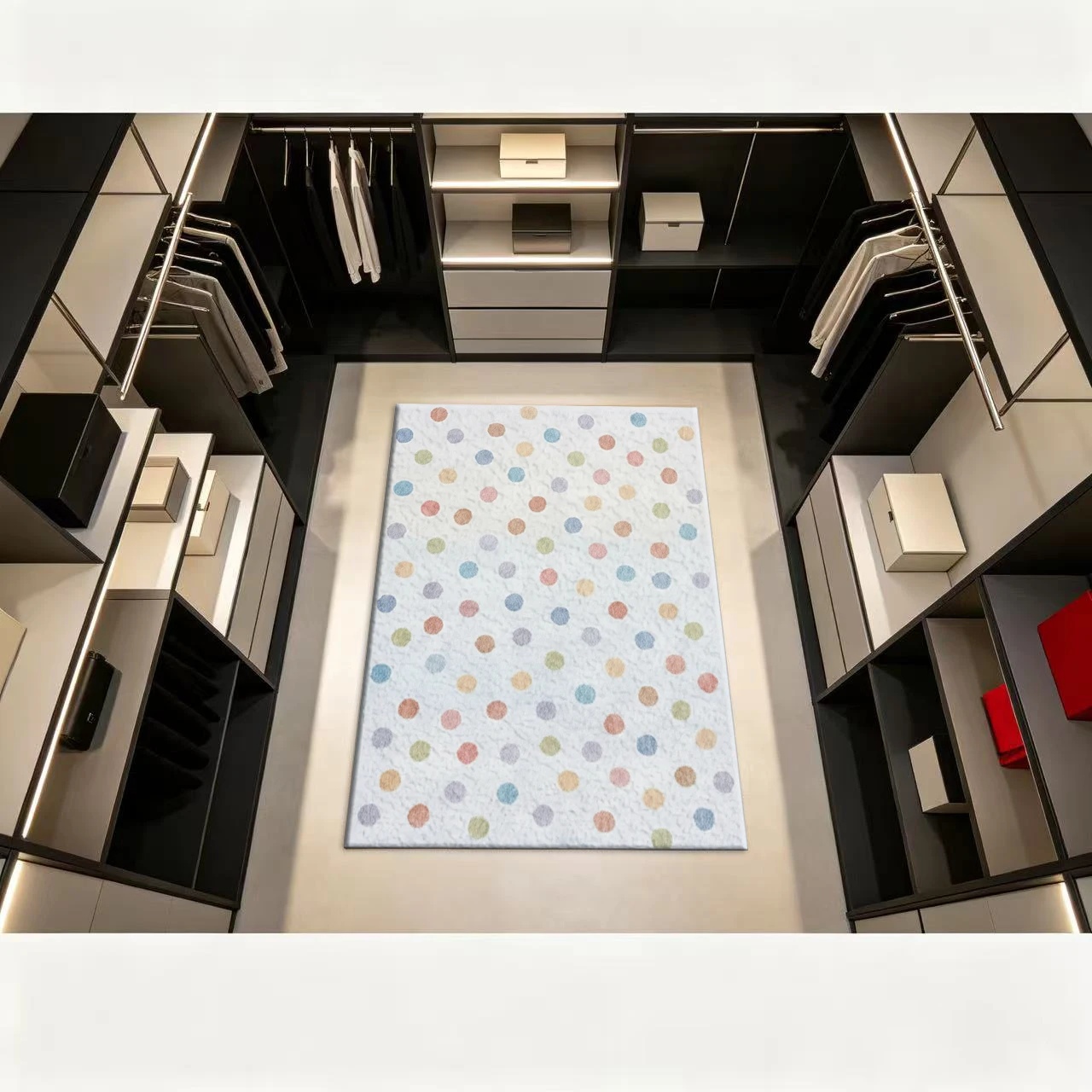 พรมปูพื้นลายจุดหลากสีพาสเทล นุ - Soft Rug Nursery บทวิจารณ์และราคา