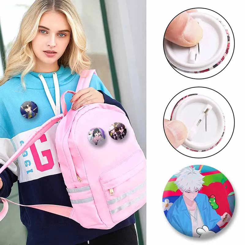 Link Click Anime Brooch Charles Lucas Fresh Button Badge for Clothing Handbag Fashion Jewelry Accessories Lapel Pins XMAS Gifts