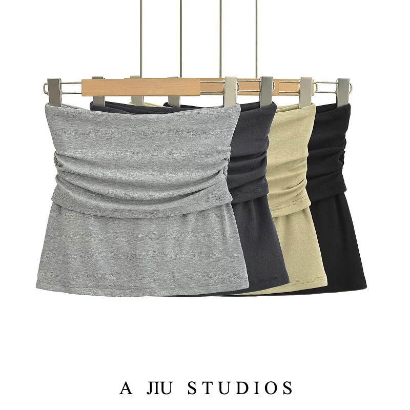 

Sexy A-Line Skirt with Pleated Waist for Women Summer Slimming ort Skirt Prevents Exposure Pure Desire Ballet Girl