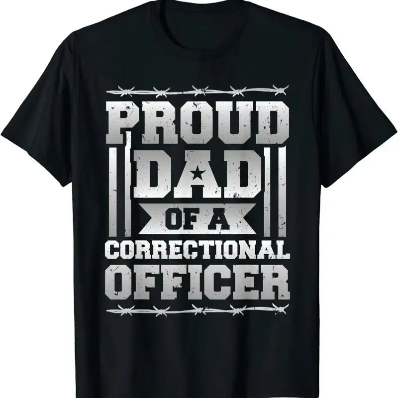 NEW LIMITED Correctional Officer Proud Dad Great Idea T Shirt Size S 3XL