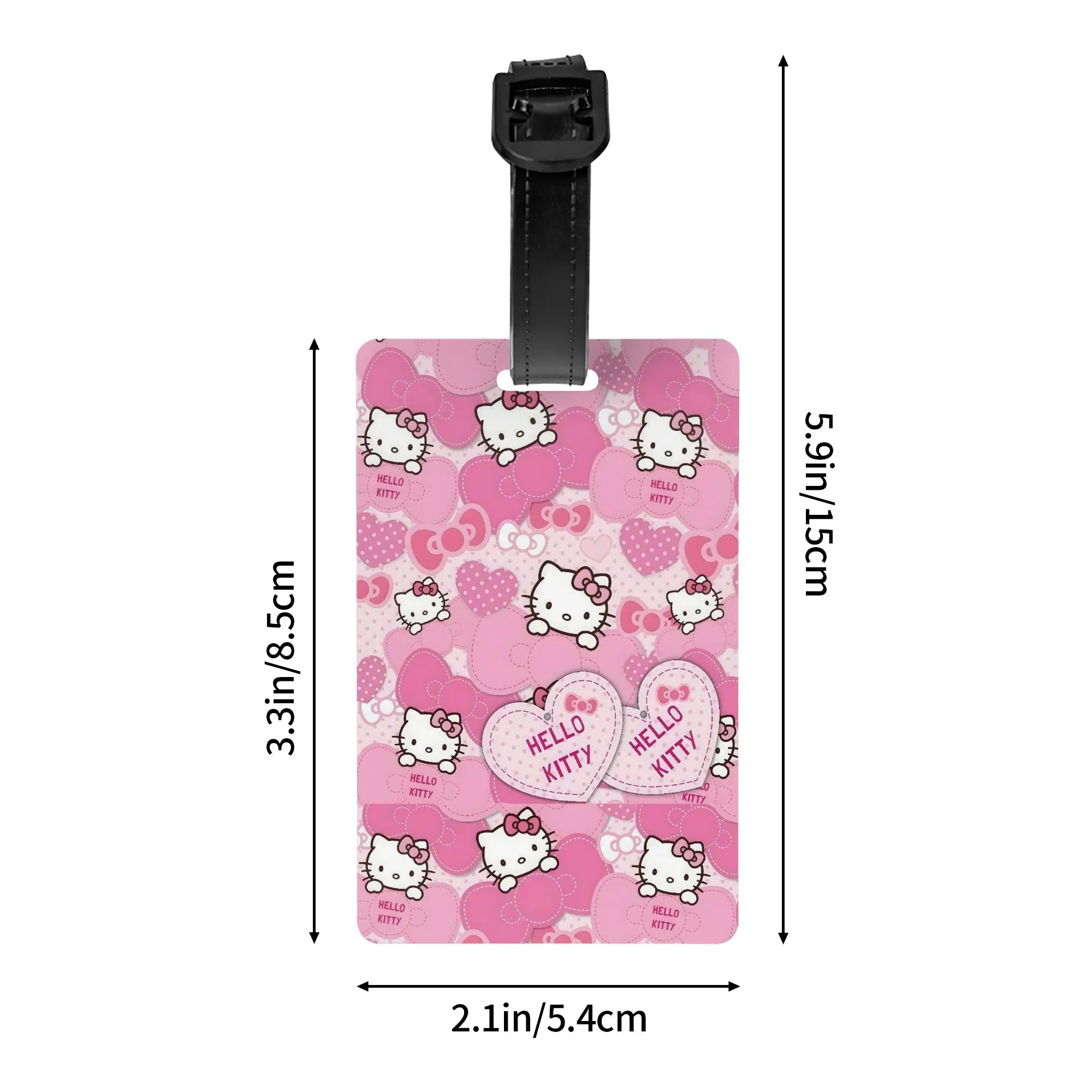 جميل مرحبا كيتي الوردي علامة الأمتعة حقيبة هلام السيليكا إكسسوارات السفر حقيبة الأمتعة علامة اسم معرف عنوان الأمتعة علامة هدية