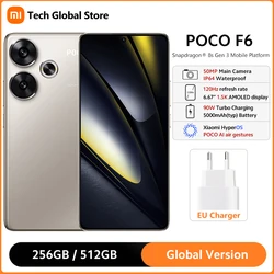 Global Version POCO F6 5G Smartphone Snapdragon 8s Gen 3 6.67