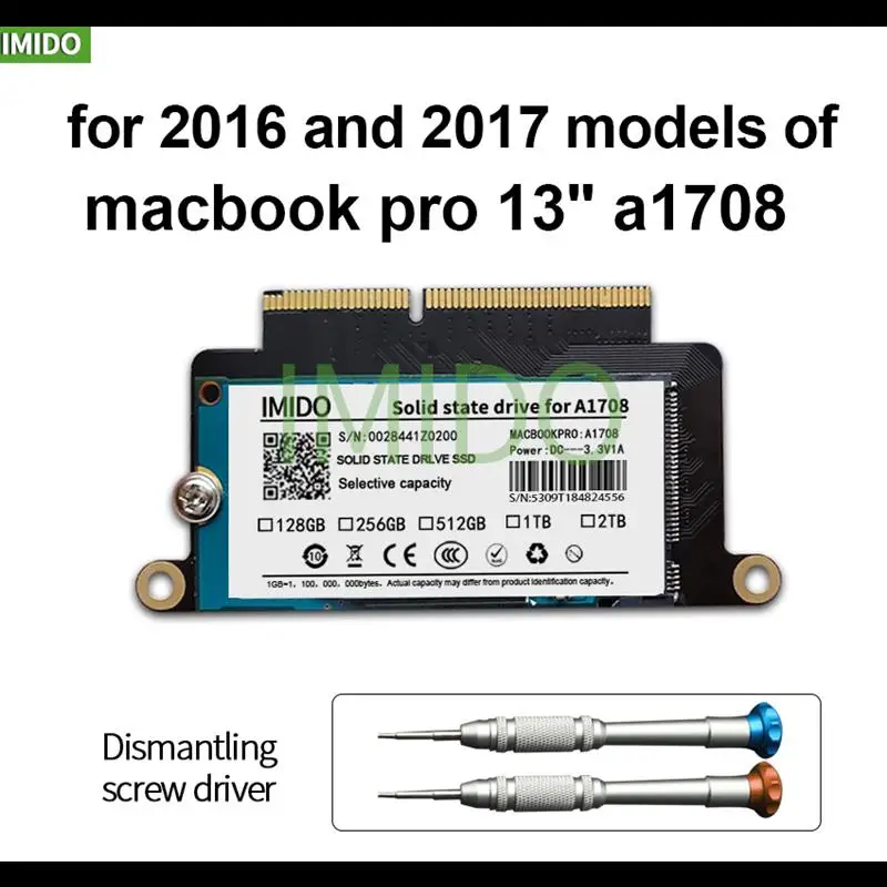 

New NEW A1708 Laptop SSD 256GB 512GB for Macbook Pro Retina 13.3" 2016 AND 2017 Year a1708 Solid State Disk PCI-E EMC 3164