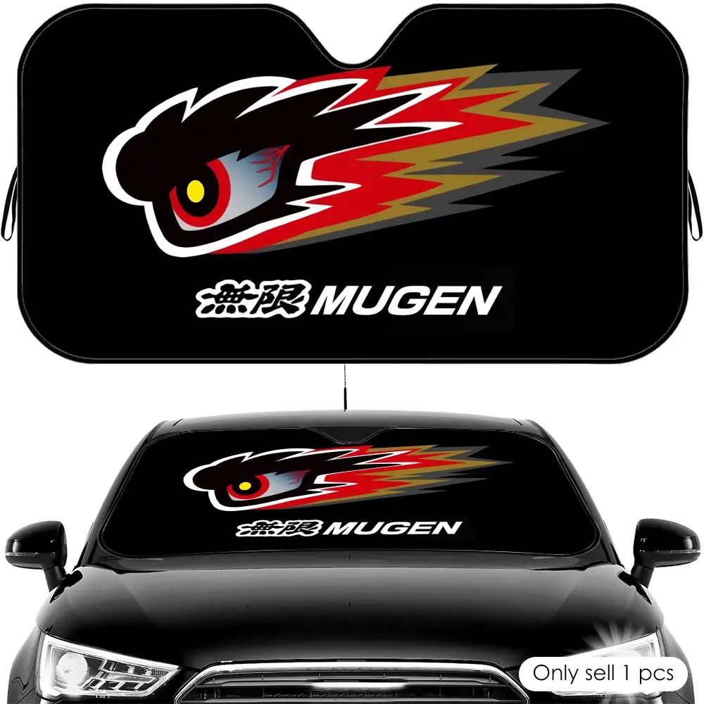 Cool M-Mugen Powers Sun Visor Foldable Universal Car Windshield Sun Shade UV Protection Heat Insulation Foldable Cover