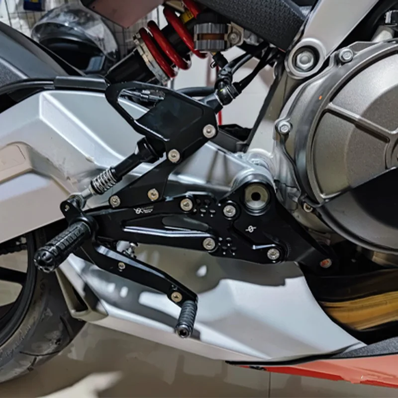 For Aprilia RS660/Tuono 660 2021-2025 Motorcycle CNC Adjustable Rear Set Rearsets Footrest Foot Rest Racing Foot Pedal