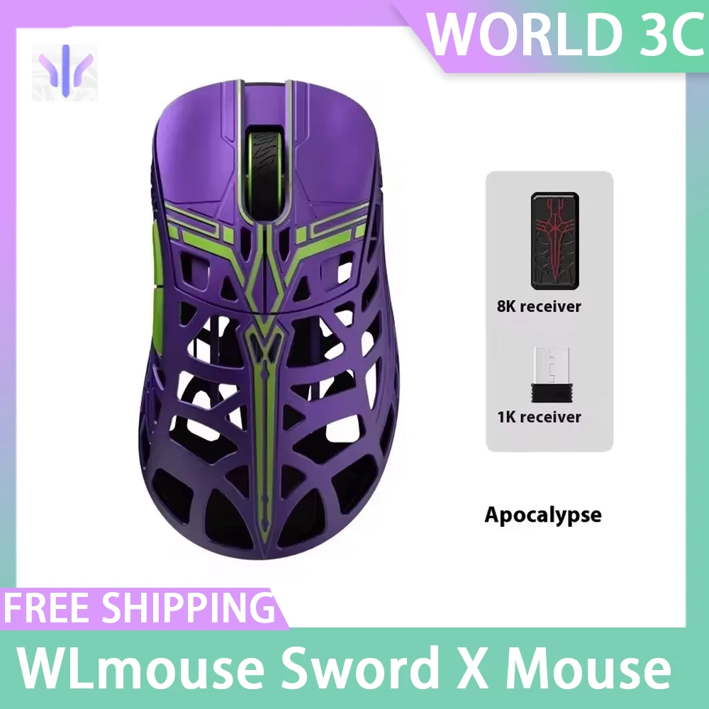 

WanLing WLmouse Sword X Mouse PAW3950HS Sensor Nordic 52840 Chip 8K FPS Wireless Gamer Mouse Magnesium Pc Gaming Accessories