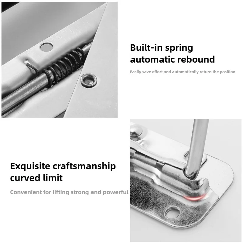 1Pcs Iron/steel Material Spring Handle Luggage Spring Handle Folding HandleTool Box Movable Ring Industrial Equipment Cabinet