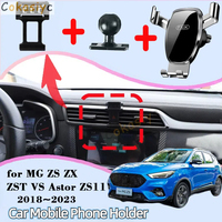 Car Mobile Phone Holder for MG ZS ZX ZST VS Astor ZS11 2018~2023 Air Vent Clip Tray Stand Support Secure Phone Mount Accessories