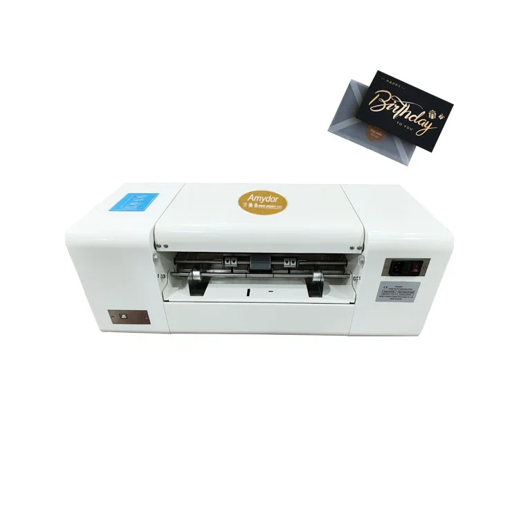 Hot Sale Christmas Cards Greetings Cards  Hot Foil Printing Machine AMD360D Digital Sheet Foil Printer