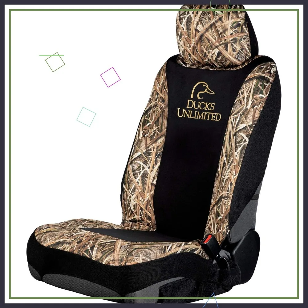 

Easy Install Low Back Seat Covers for Car, Truck, SUV - Water Resistant & Airbag Safe