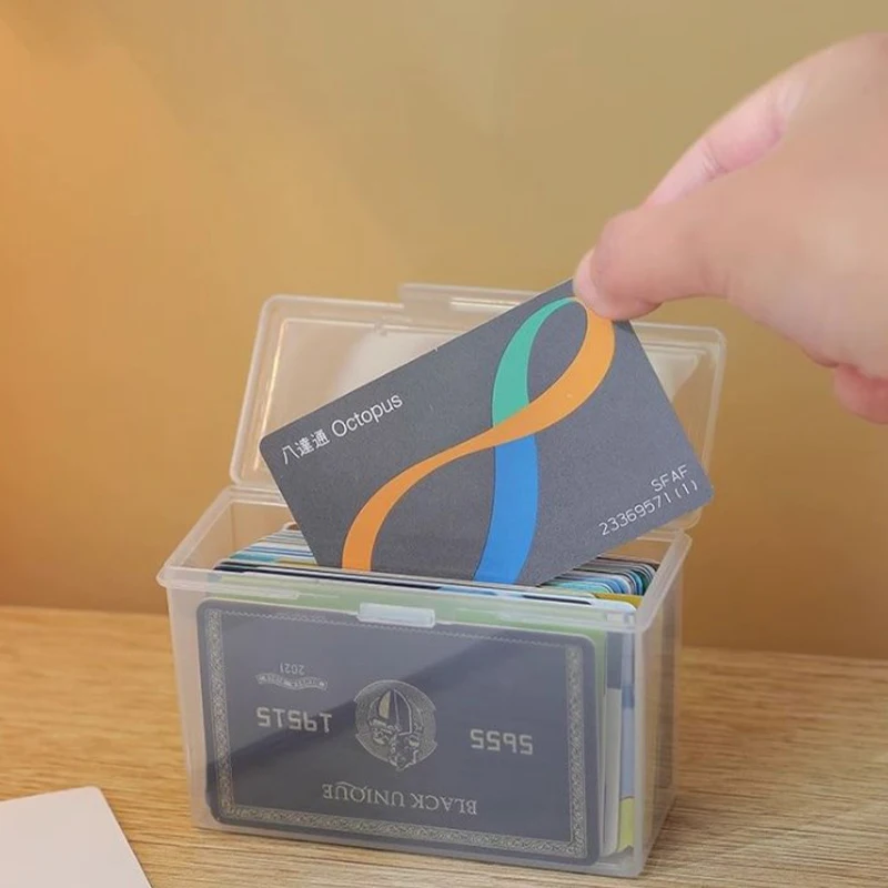 Storage Box Desktop Office Test Paper Storage Certificate Storage Box Transparent Data Sorting File Box Office Supply Accessory