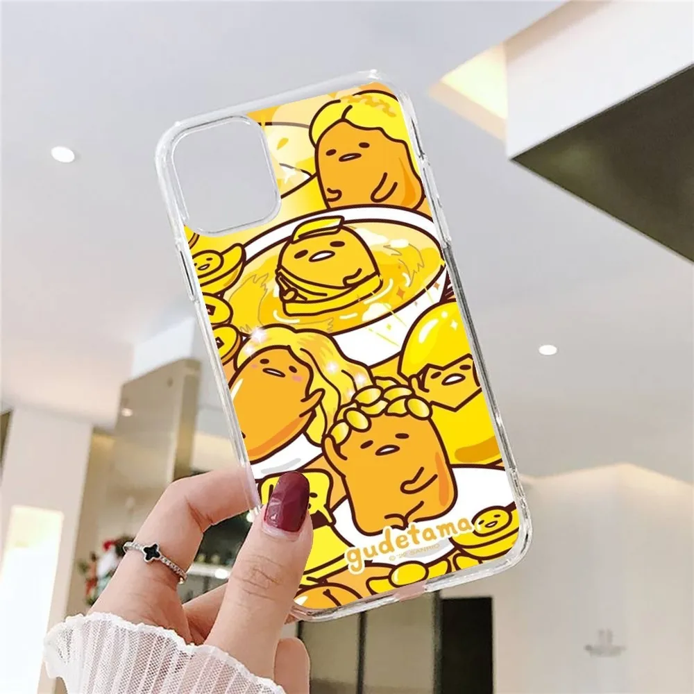 Cartoon-G-Gudetama  Phone Case For Iphone 15 11 13 14 Pro Max 7 8 Plus X Xr Xs Max Se2020 12mini Transparent Cover