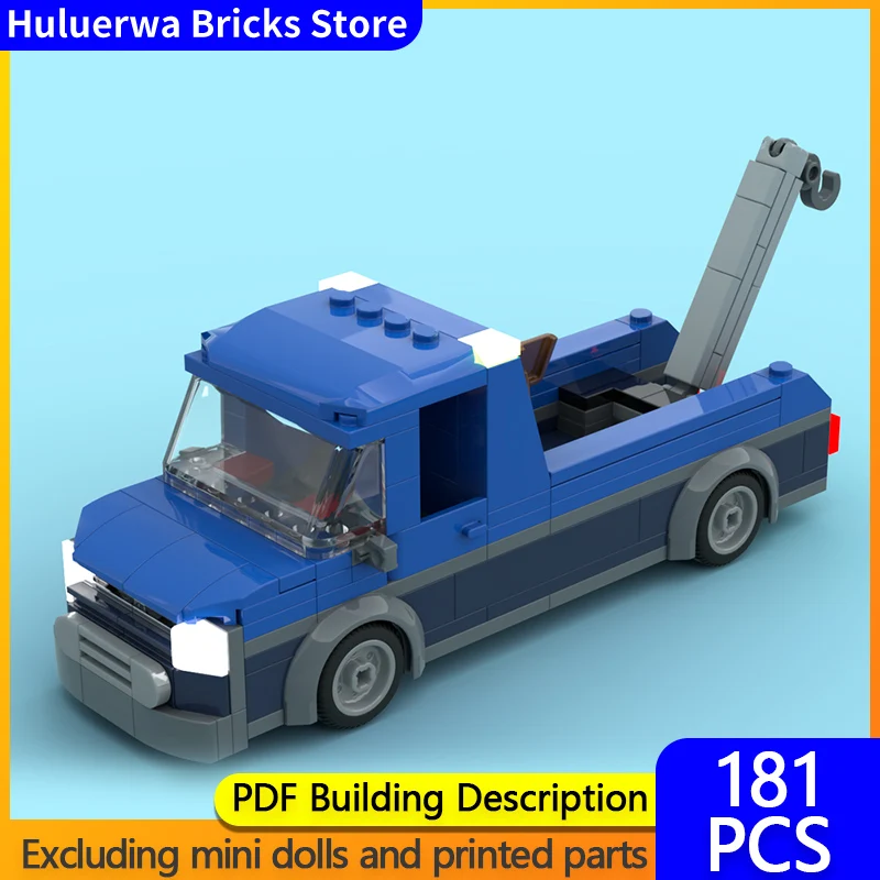 

Модель городской автомобиль MOC, строительные кирпичи, легкий бортовой грузовик, модульная технология, детские праздничные подарки, сборные игрушки, костюм