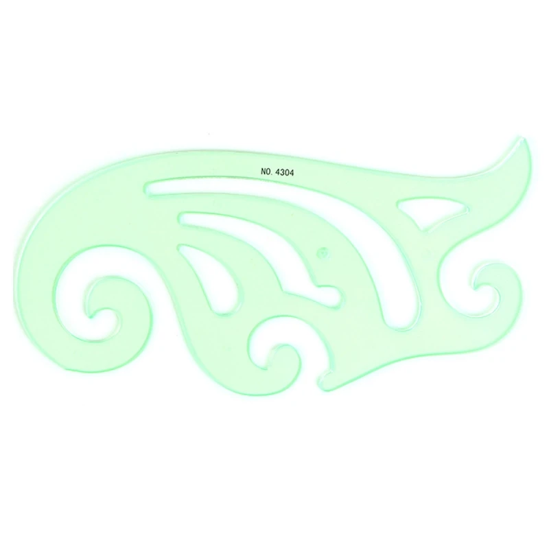 Geometric Template Ruler 1pc Lightweight Portable Plastic Ruler Anti Deformed Students Measuring Tool School Stationery Y3NC