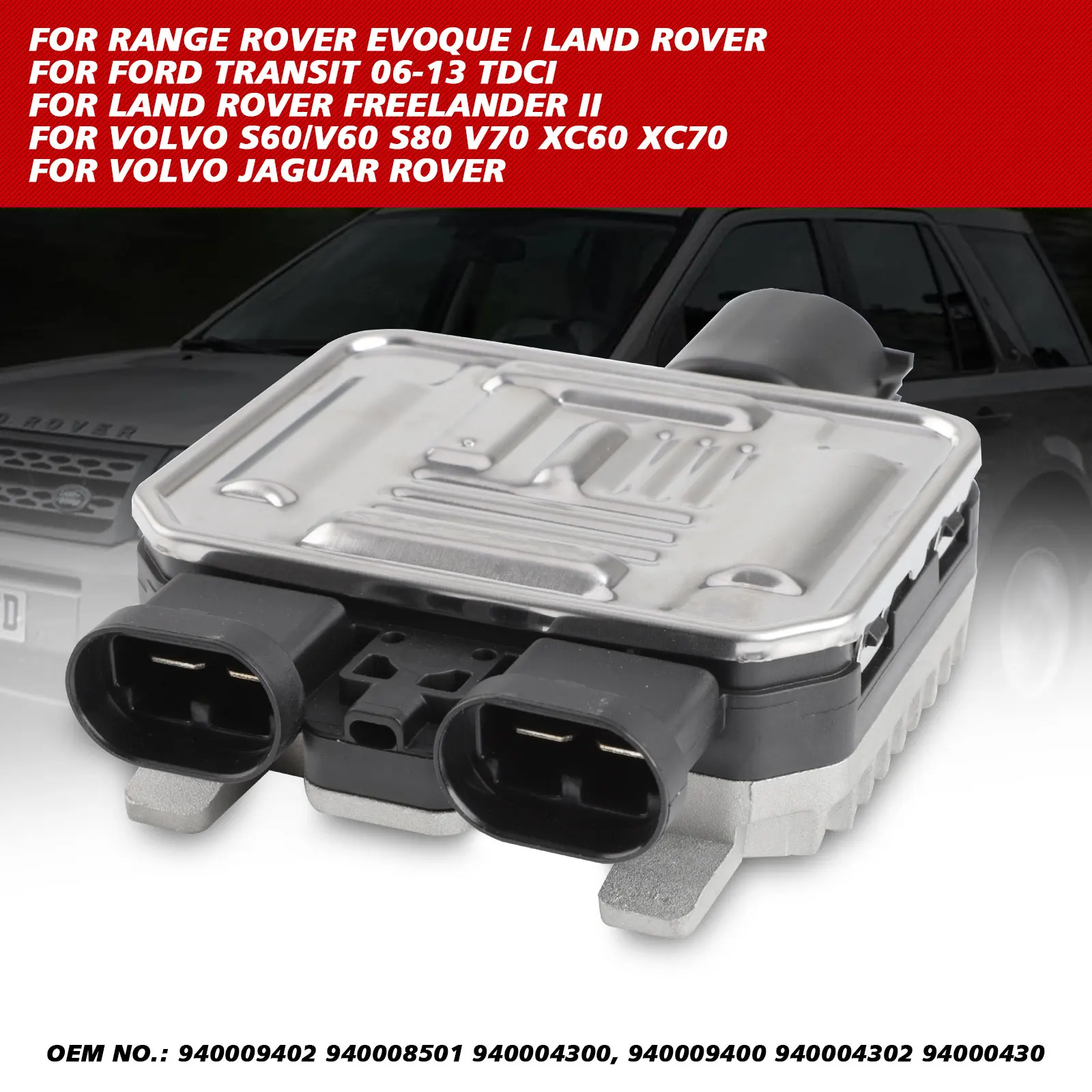 

For Ford Galaxy Jaguar Land Rover Volvo Car Parts Cooling Fan Control Module 7T43-8C609-BA 940009402 940004000 LR002661 LR008747