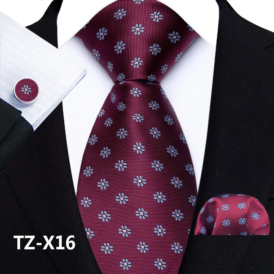 Klassisches Krawattenset für Herren, florales Paisley-Krawattenset mit Einstecktuch und Manschettenknöpfen, Vintage-Krawatte für Hochzeit, Business-Anzug-Accessoires – Detail 22