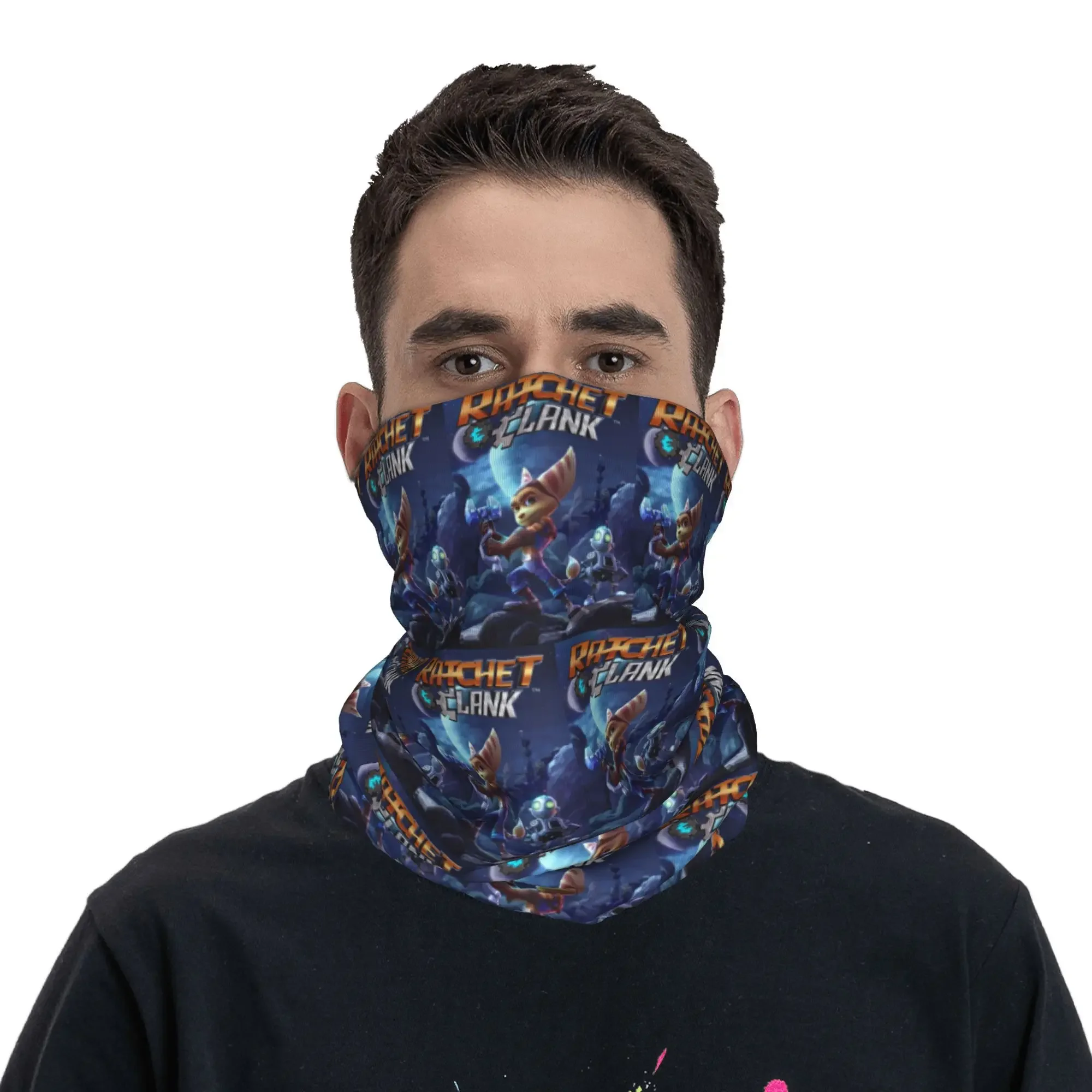Ratchet and Clank Essential Collection Bandana Neck Cover Printed Wrap Scarf Multi-use Face Mask Cycling Unisex Adult Breathable