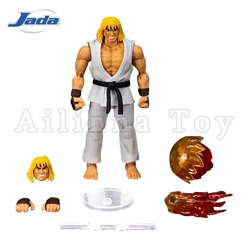 Jada Toys 1/12 6-дюймовая фигурка Ultra Street Fighter II: The Final Challengers Ken (Player 2) Аниме-модель