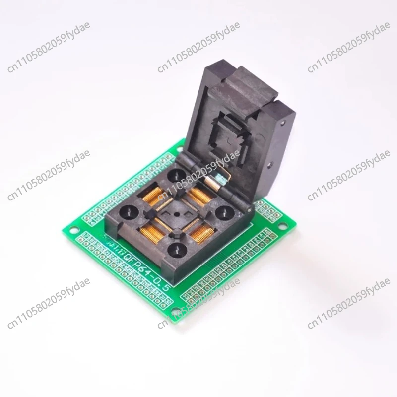 

QFP64/LQFP64/TQFP64 для DIP64 Сиденье для программирования QFP64 Испытательное сиденье, расстояние между переходными пластинами 0,5 мм