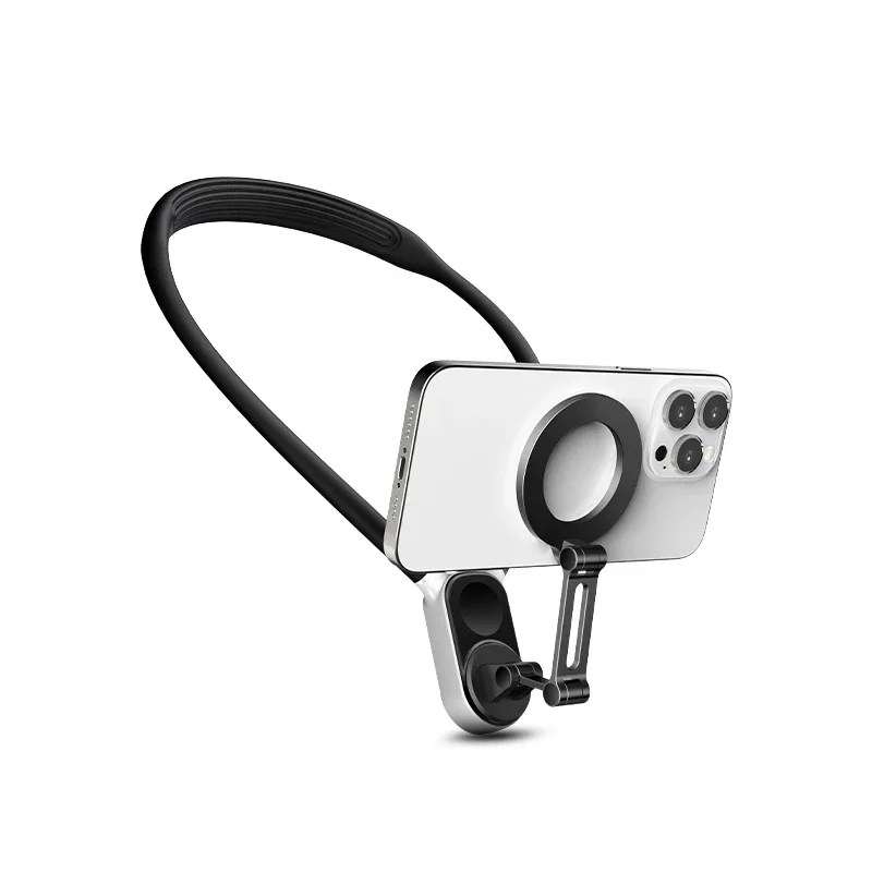 

Magnetic Phone Holders Hand Free Necklace Cellphone Stands Suitable Magsafe Neck Mount Protable Magnet Bracket for Iphone Gopro