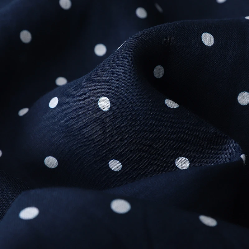 Japanese Sle Polka Dot Linen Wide Leg Pants Women's Casual Cotton Linen Straight Nine Point Pants High Waist ket Detail