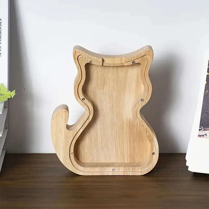 هريرة البنك الإبداعية الكرتون الصنوبر حصالة على شكل حيوان شفافة الديكور الحرف هدية الديكور