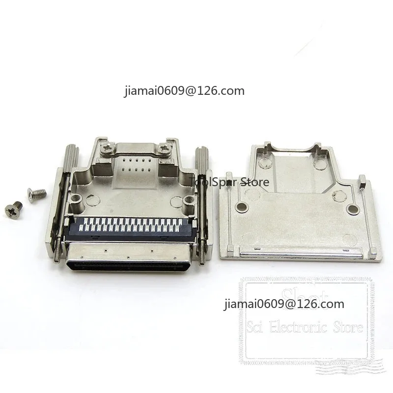 VHDCI 68P SCSI Connector, 68Pin Male/Female Header with Iron Shell IDC Wire Piercing Type
