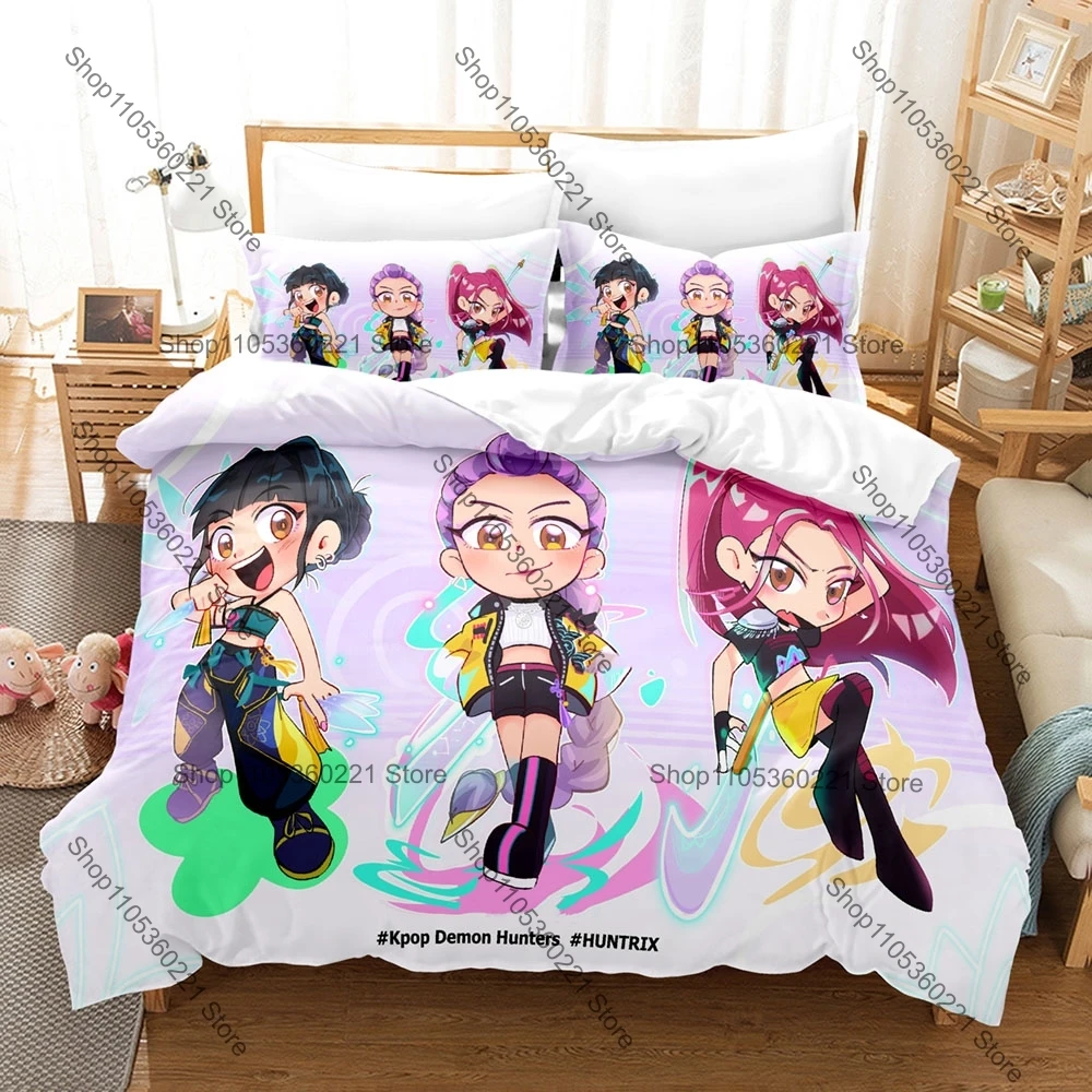 Vintage Retro Reggae Typography Version Girl Print 3 Piece Bedding Set Microfiber Duvet Cover + 2 Pillowcases Anime Lovers Gift