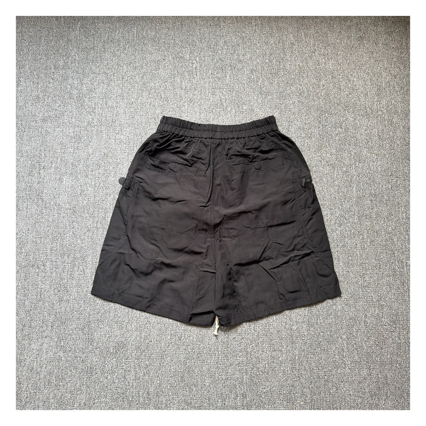 High Street RO Dark Functional Style Side Pocket Drawstring Nylon Shorts Summer Loose Men's Versatile Five Quarter Pants