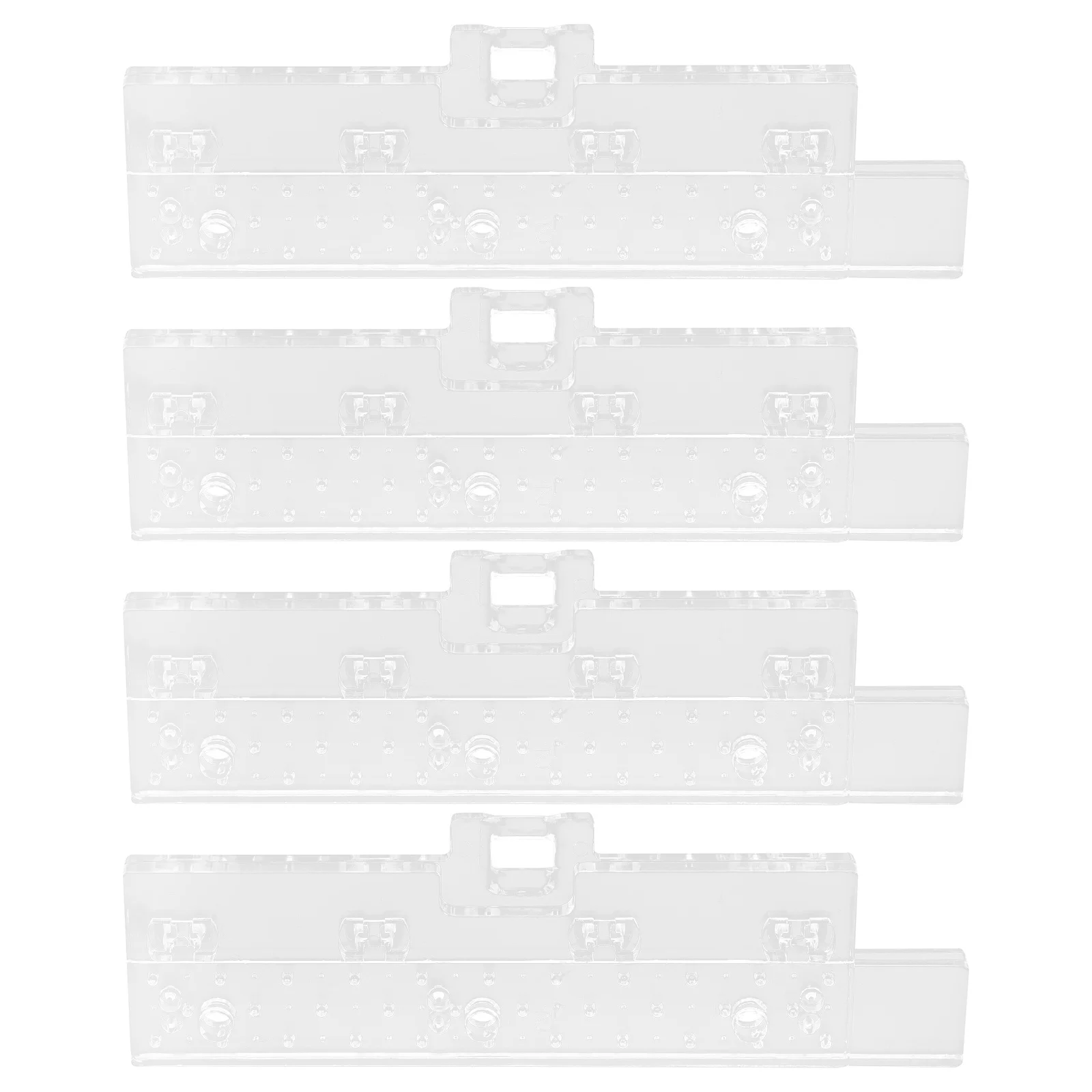 

4Pairs Vertical Blind Repair Tabs Clear Replacement Parts Easy Installation Window Vertical Blind Fixer Repair Kit