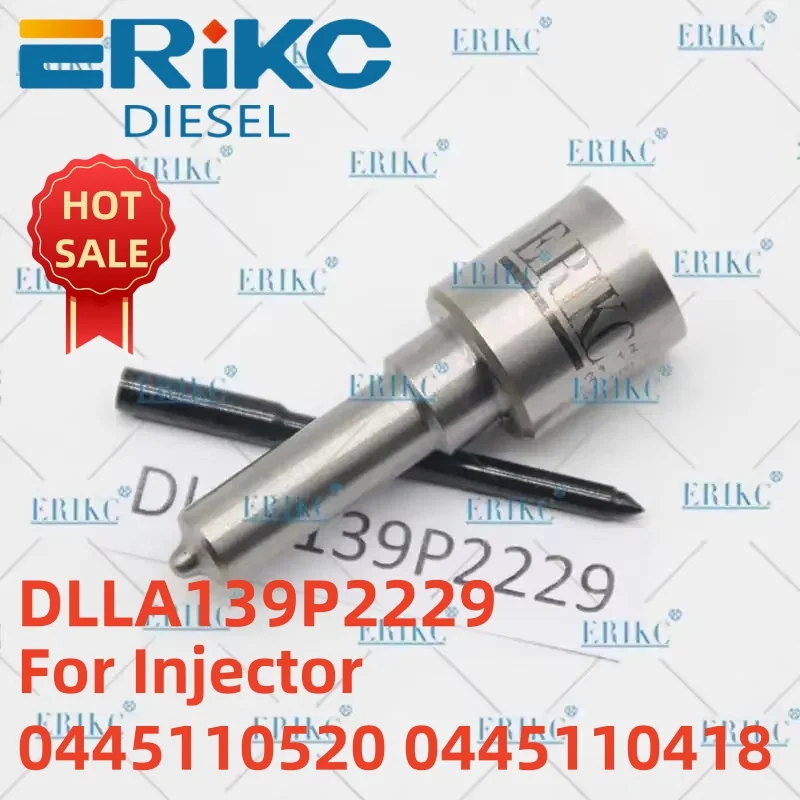 

DLLA139P2229 Diesel Fuel Injector Nozzle 0433172229 Mist Nozzle DLLA 139 P 2229 For Injector 0445110520 0445110418