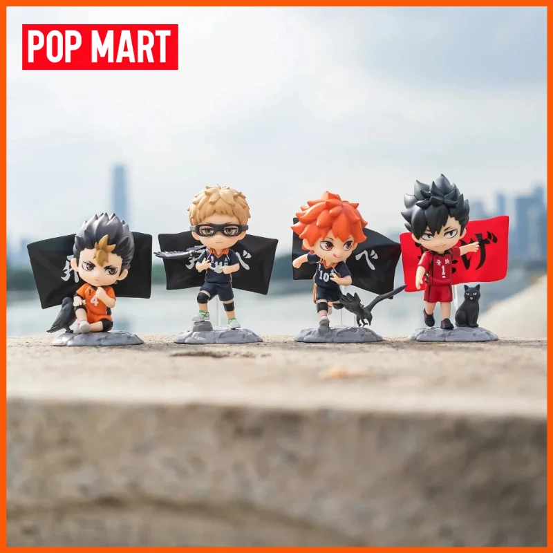 

POP MART Гонг Хайкю!! Фигурки серии «Битва на мусорном полигоне» в слепых коробках, настольные украшения, декоративные модели, куклы, игрушки, подарочные коробки-сюрпризы