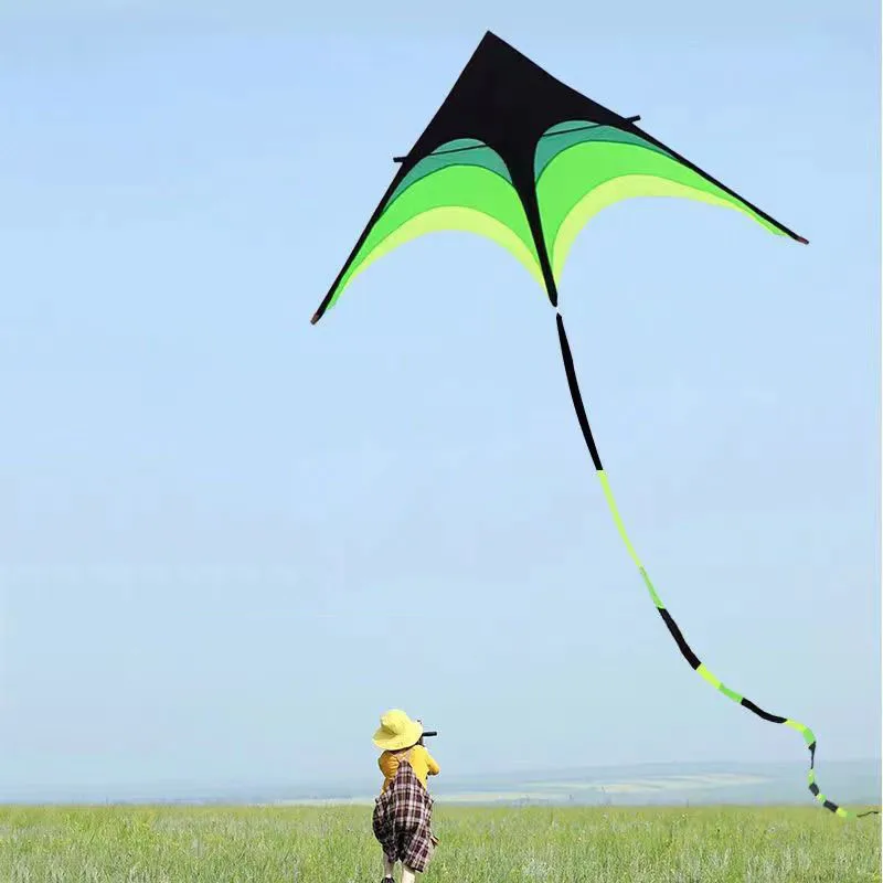 1.6m Large Delta Prairie Kites with 6m Tails Flying Toys For Children Kites Handle Line Outdoor Sports Professional Wind Kites