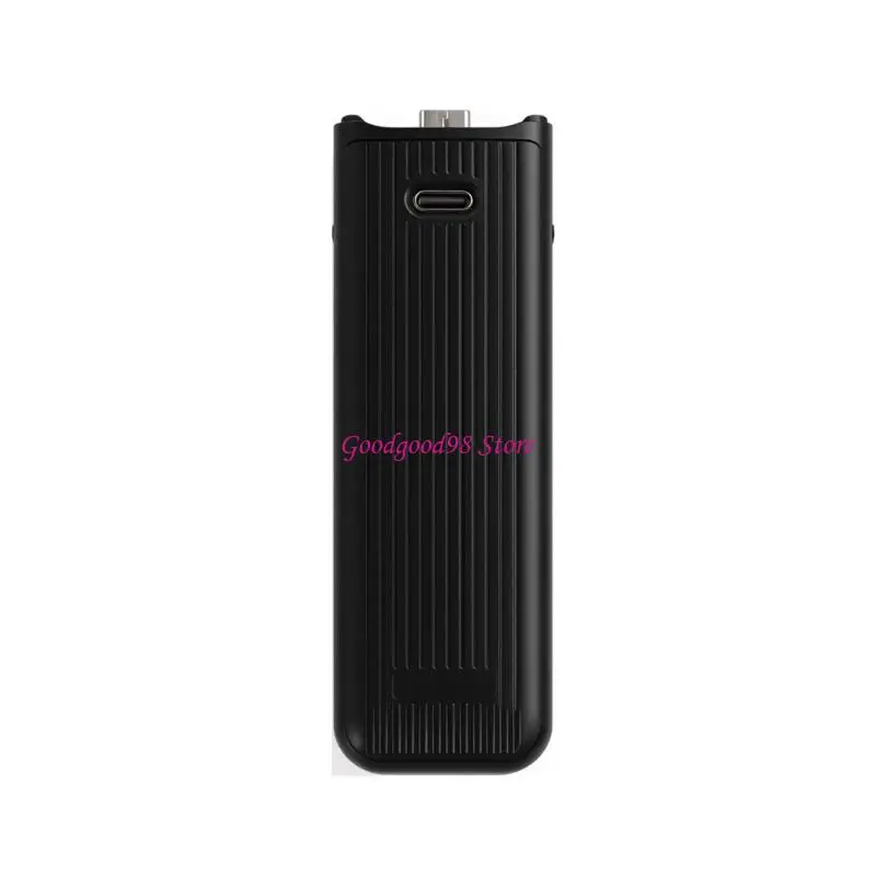USB Refill Camera Battery Grip Handle with 5000mAh Backup Battery, Front Battery Check Lights, Narrow Grip Body, Threaded Mount